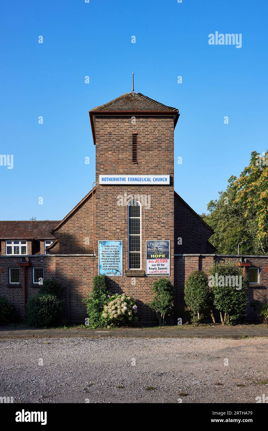 Rotherhithe Evangelical Church, Culling Road, Londra, Regno Unito Foto Stock