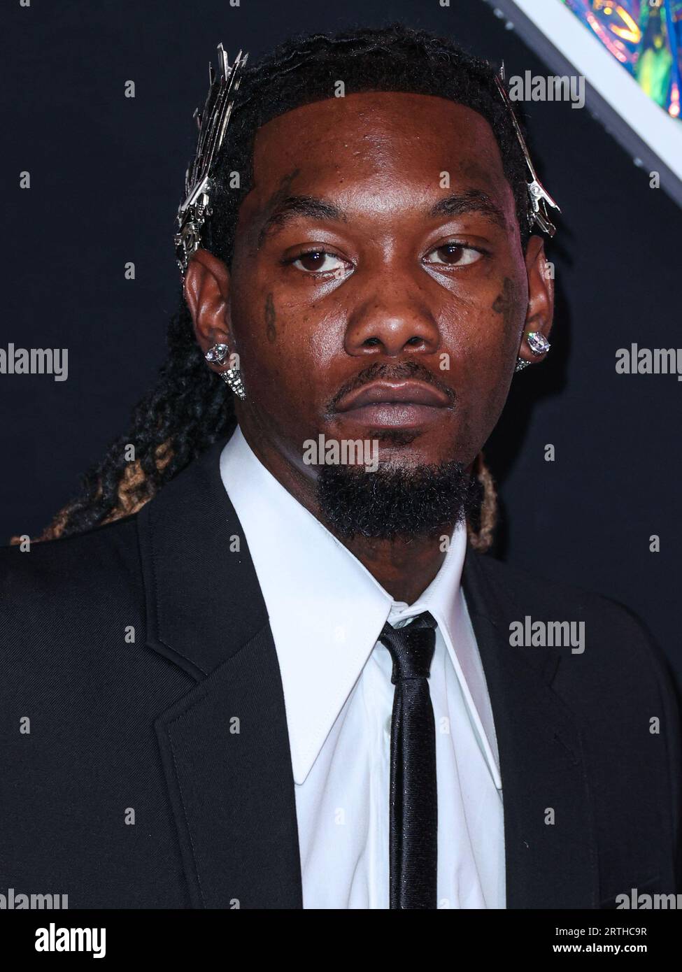 NEWARK, NEW JERSEY, USA - 12 SETTEMBRE: Offset arriva agli MTV Video Music Awards 2023 che si tengono al Prudential Center il 12 settembre 2023 a Newark, New Jersey, Stati Uniti. (Foto di Xavier Collin/Image Press Agency) Foto Stock