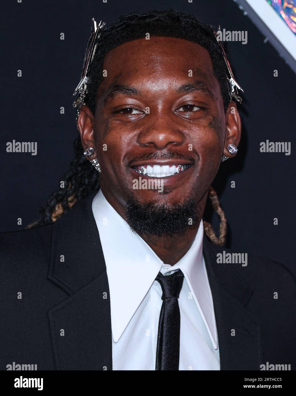 NEWARK, NEW JERSEY, USA - 12 SETTEMBRE: Offset arriva agli MTV Video Music Awards 2023 che si tengono al Prudential Center il 12 settembre 2023 a Newark, New Jersey, Stati Uniti. (Foto di Xavier Collin/Image Press Agency) Foto Stock
