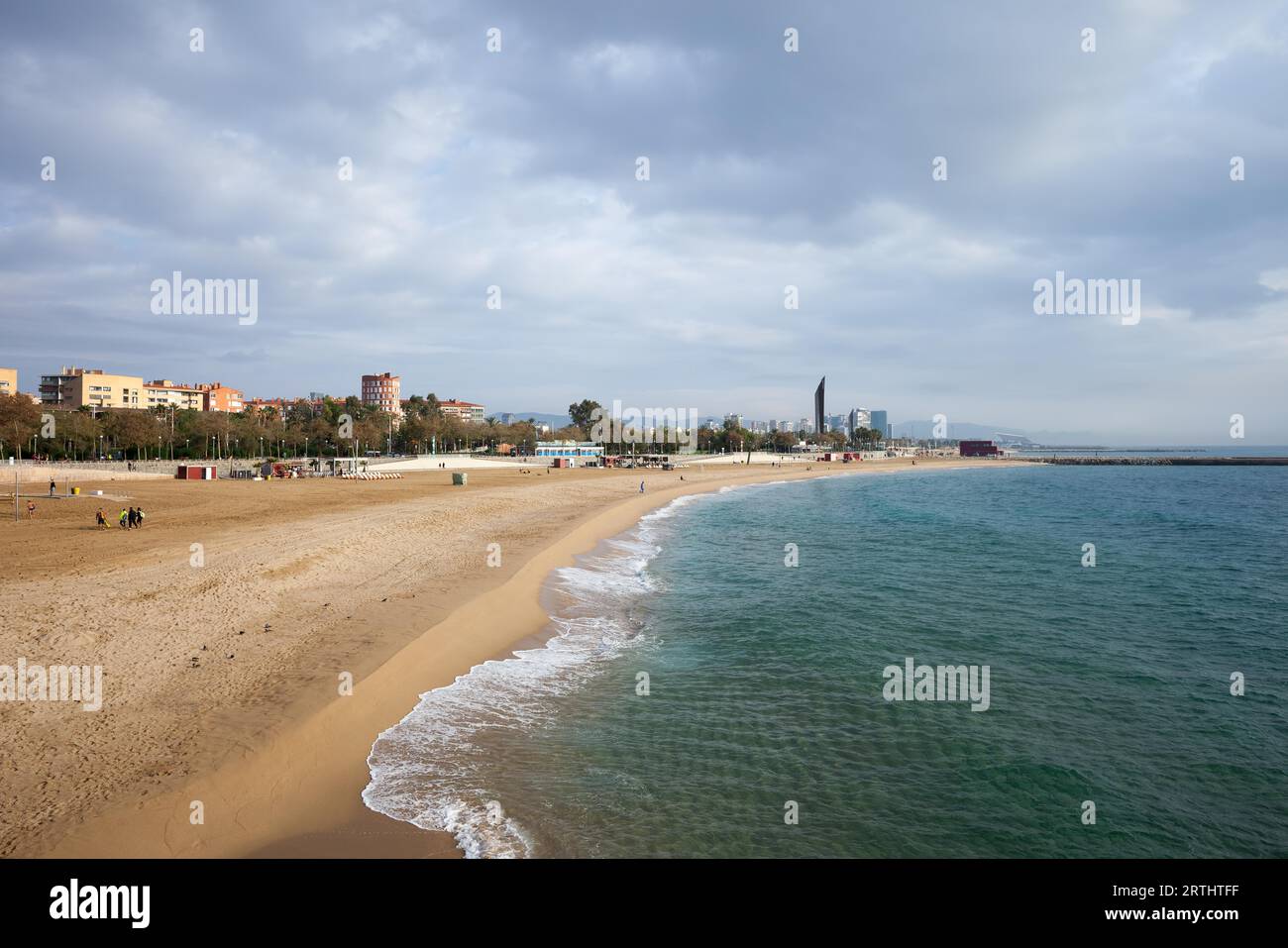 In Spagna, in Catalogna, Barcellona, Nova Icaria Beach Foto Stock
