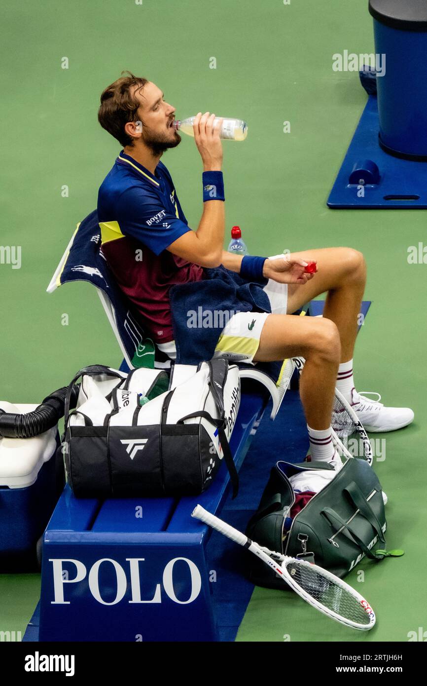 Daniil Medvedev (RUS che gareggia nelle finali del singolo maschile agli US Open di Tennis 2023 Foto Stock