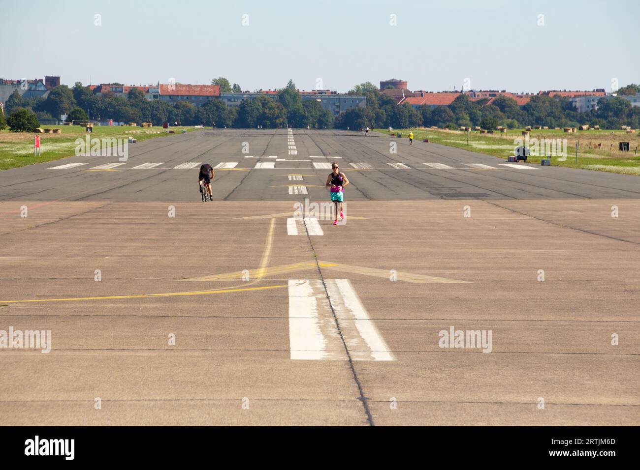 Tempelhofer Feld, Berlino Foto Stock