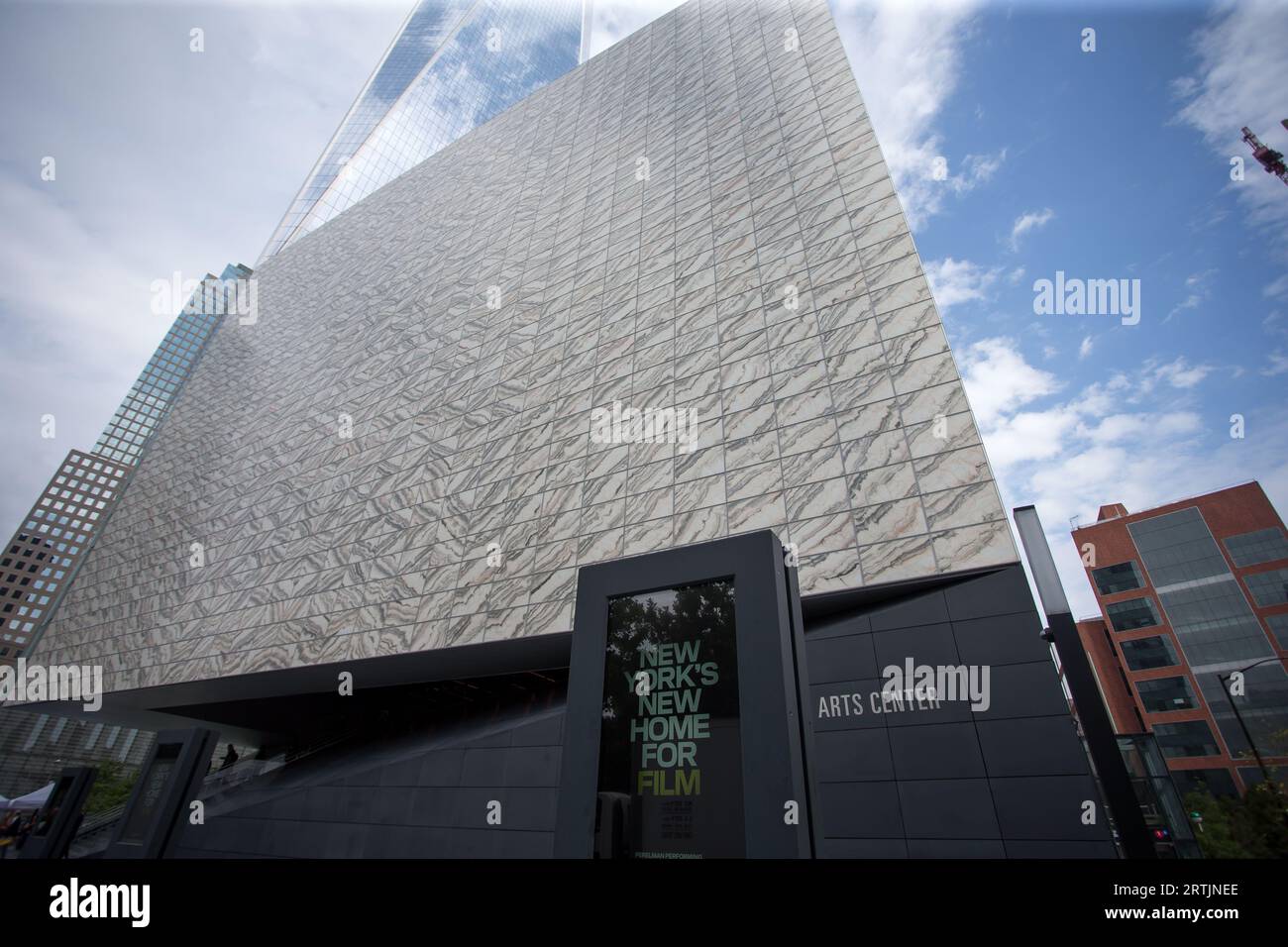 New York City, NY, USA. 13 settembre 2023. Visita il Perelman Performing Arts Center a Lower Manhattan, New York, il 13 settembre 2023. Il centro delle arti dello spettacolo, costruito al Ground zero a Lower Manhattan, dovrebbe aprire il 19 settembre 2023, con il primo di cinque concerti incentrati sul tema del rifugio. (Immagine di credito: © William Volcov/ZUMA Press Wire) SOLO USO EDITORIALE! Non per USO commerciale! Foto Stock