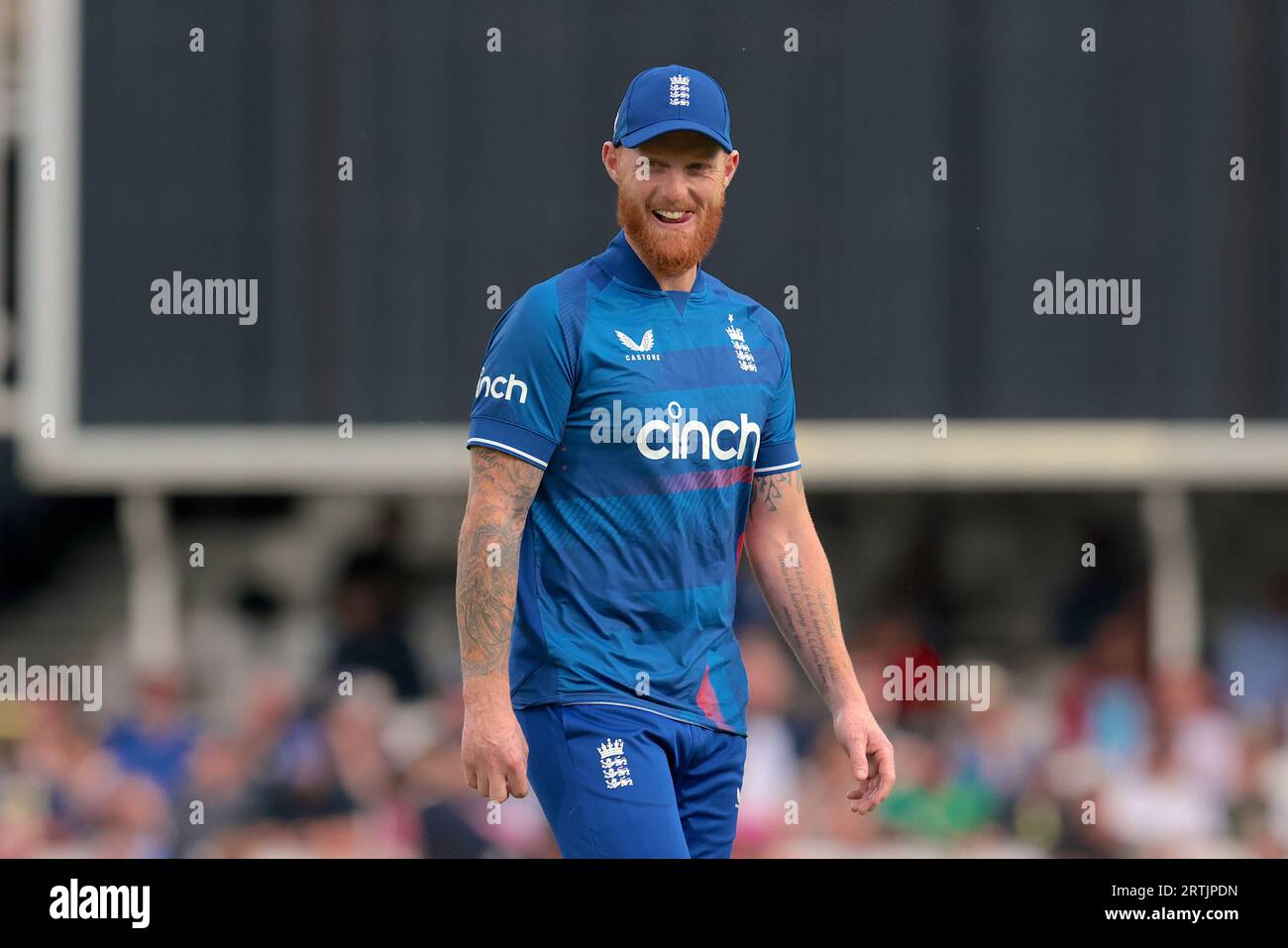 Londra, Regno Unito. 13 settembre 2023. Ben Stokes: L'Inghilterra affronta la nuova Zelanda nella terza Metro Bank One Day International al Kia Oval Credit: David Rowe/Alamy Live News Foto Stock