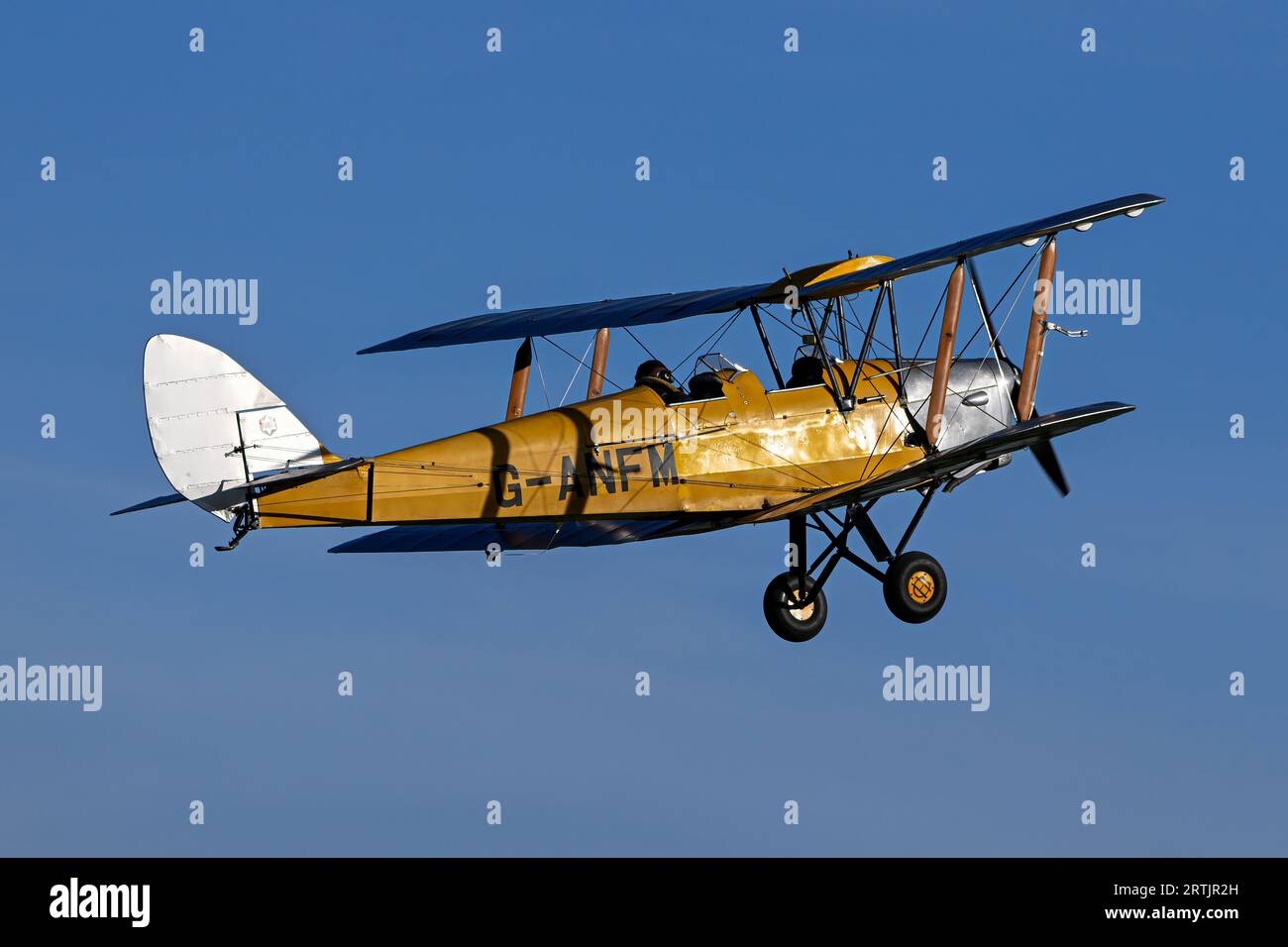 De Havilland DH82 Tiger Moth Foto Stock