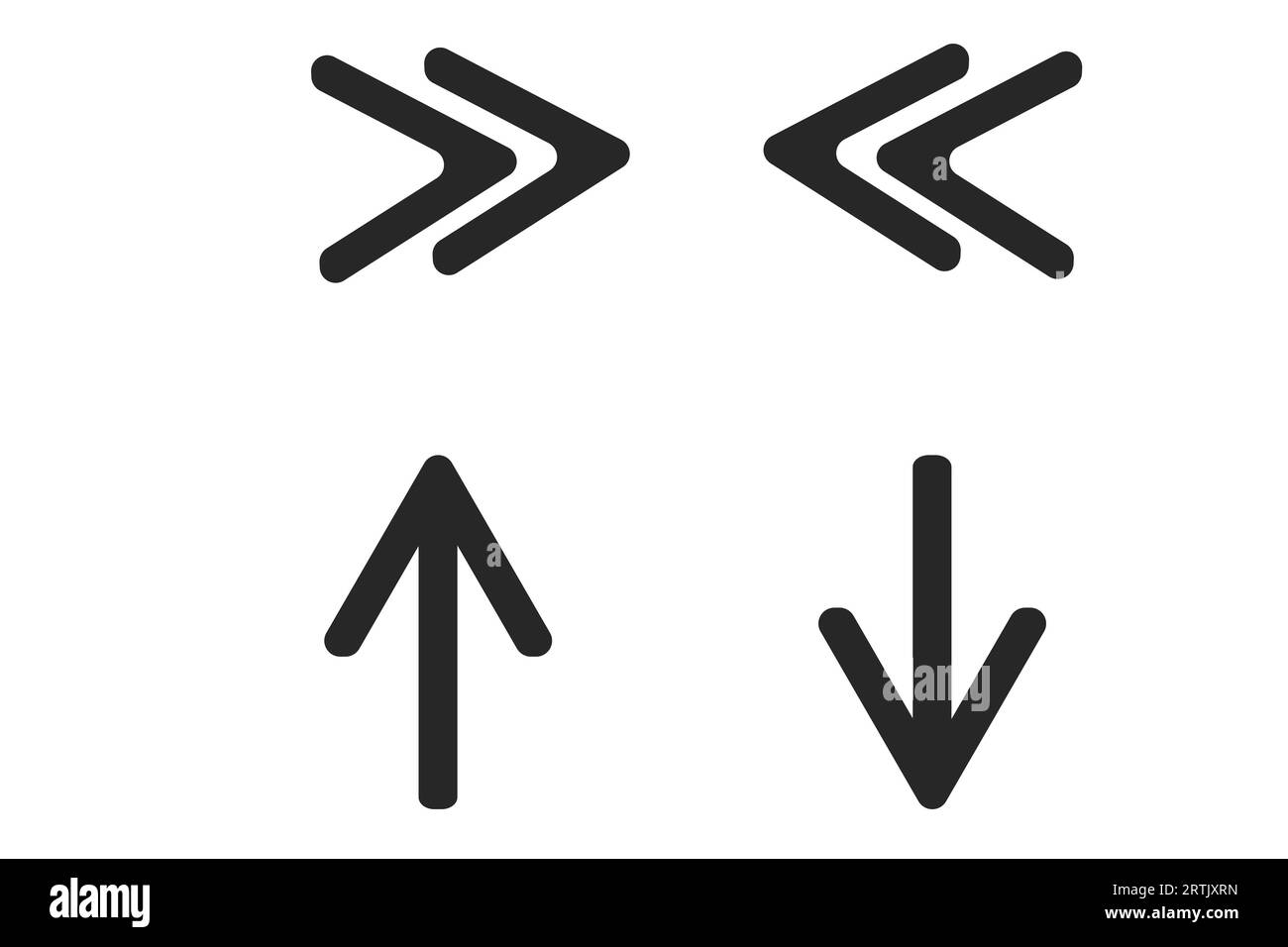 Download caricamento e icona freccia Imposta vettore Web. dopo il caricamento e il download precedenti e successivi set di icone. Illustrazione Vettoriale