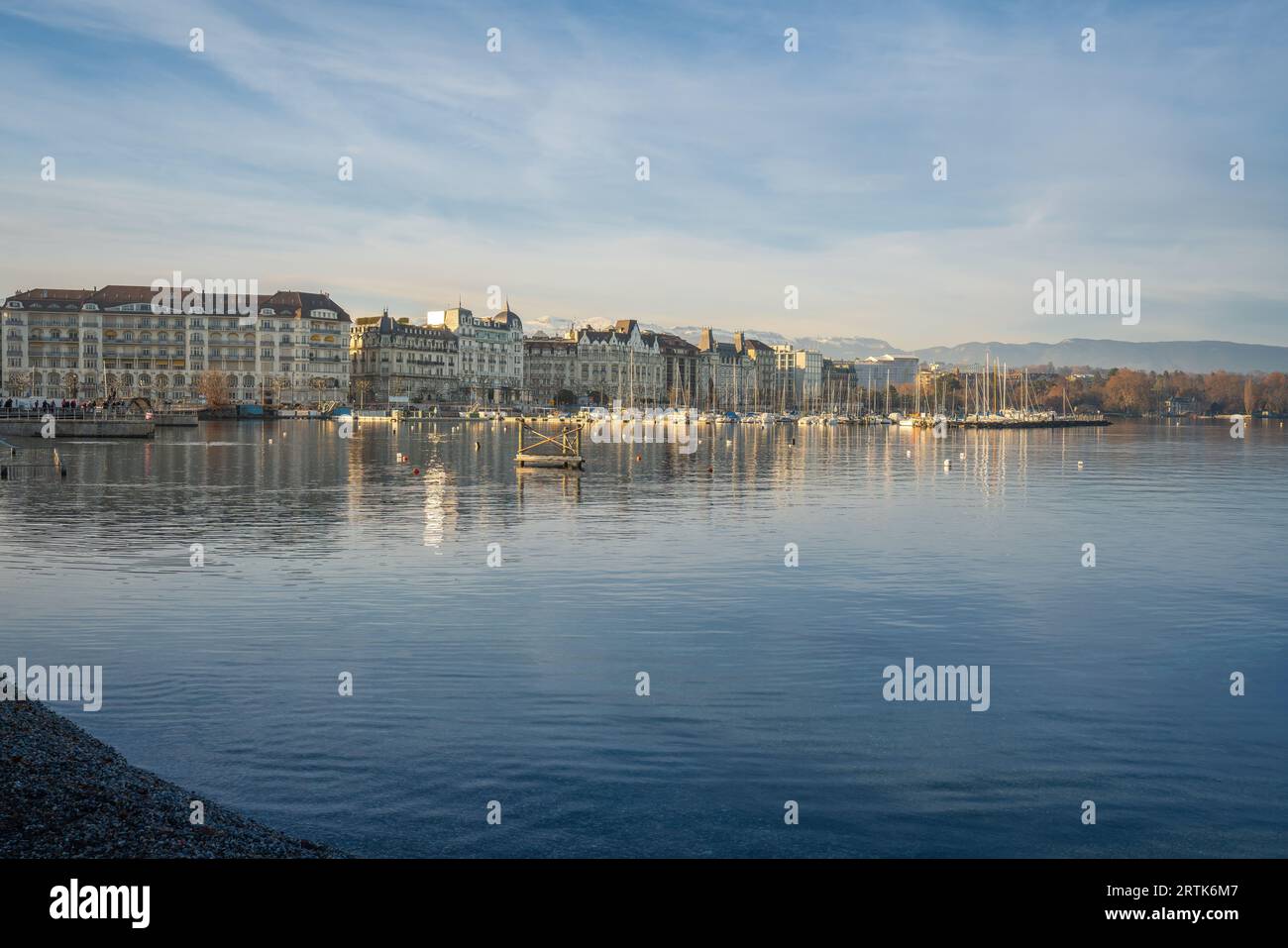 Lago di Ginevra - Ginevra, Svizzera Foto Stock