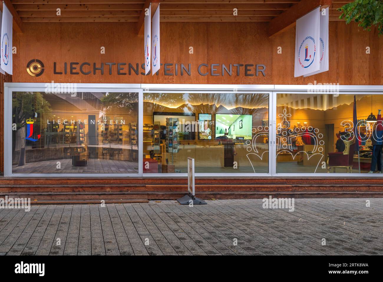 Centro Liechtenstein - Centro visitatori - Vaduz, Liechtenstein Foto Stock