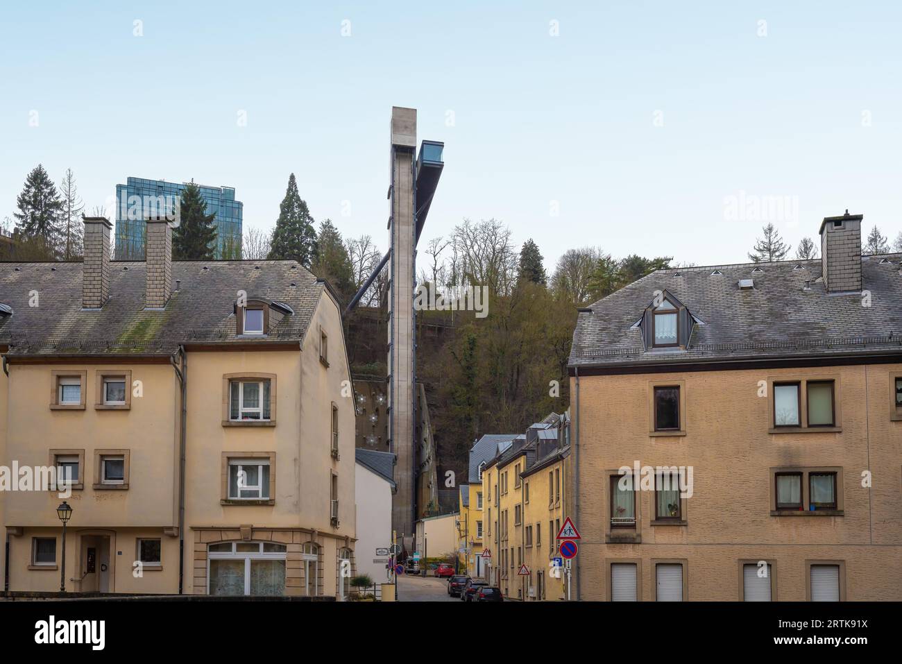 Ascensore panoramico Pfaffenthal - Lussemburgo, Lussemburgo Foto Stock