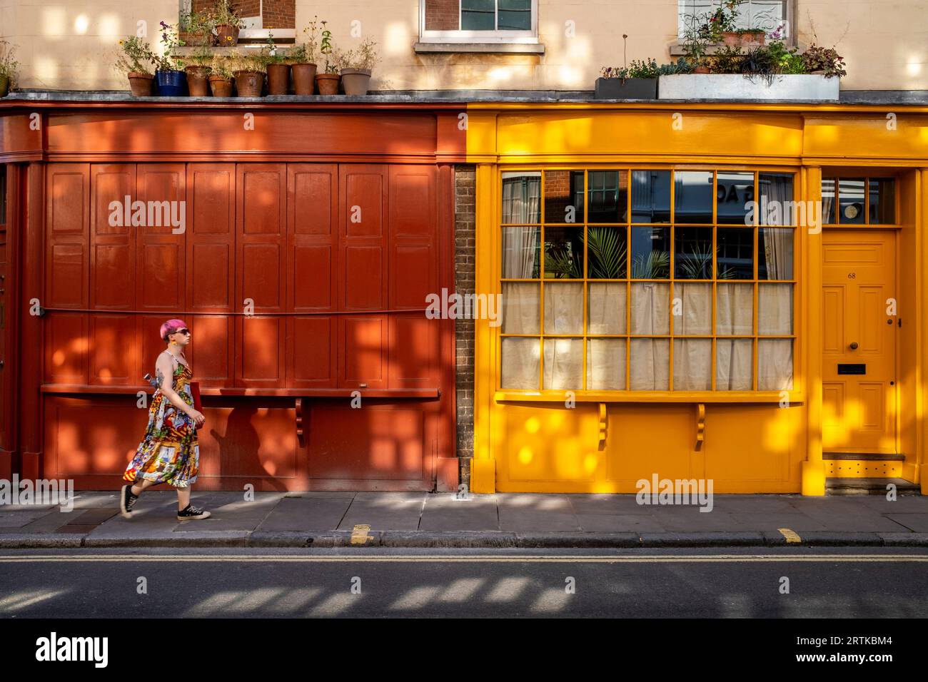 Edifici colorati in Bermondsey Street, Londra, Regno Unito. Foto Stock