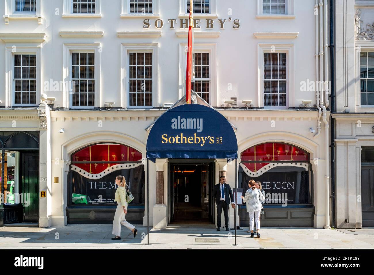 Sotheby's Auction House, New Bond Street, Londra, Regno Unito. Foto Stock