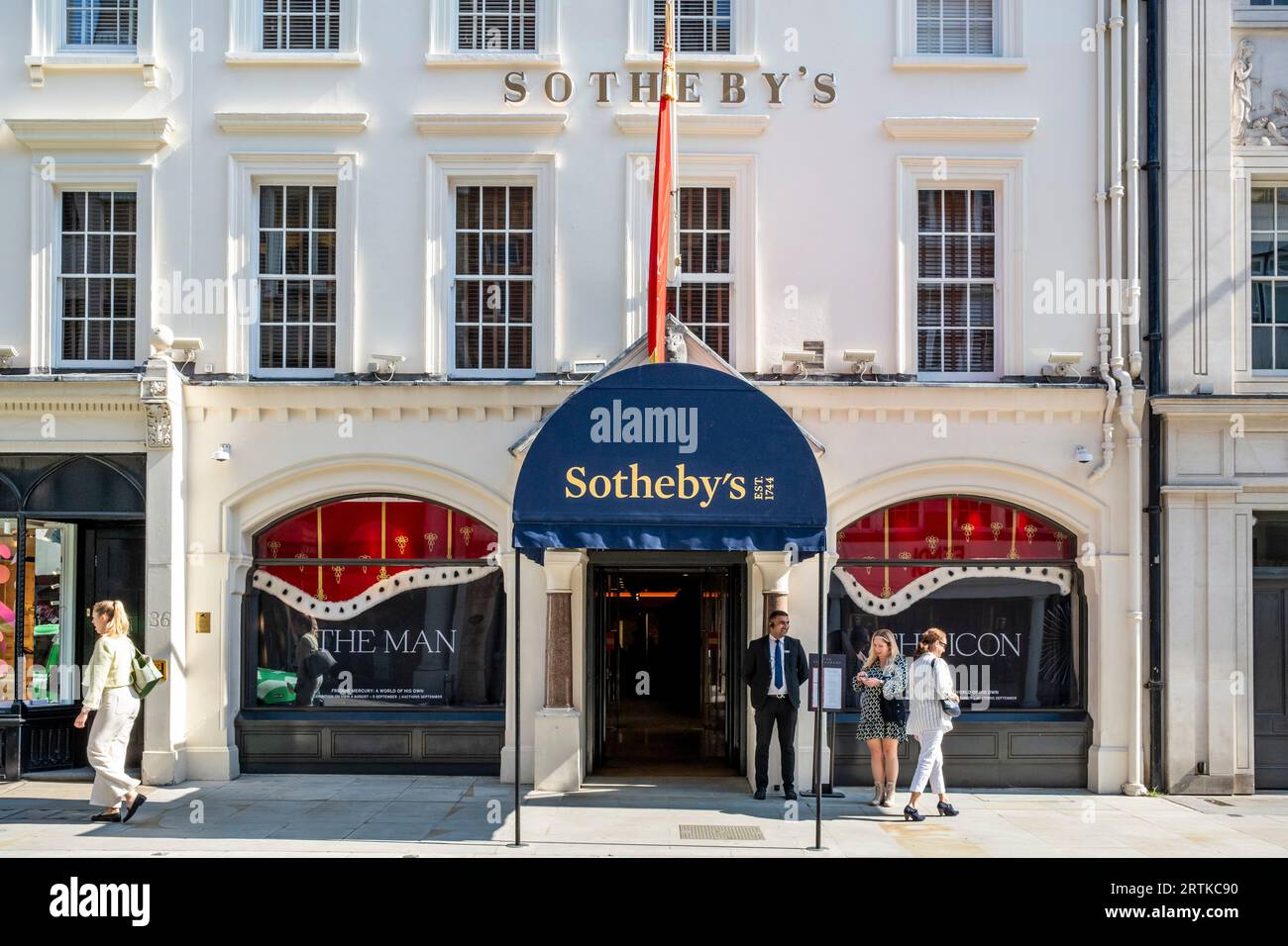Sotheby's Auction House, New Bond Street, Londra, Regno Unito. Foto Stock