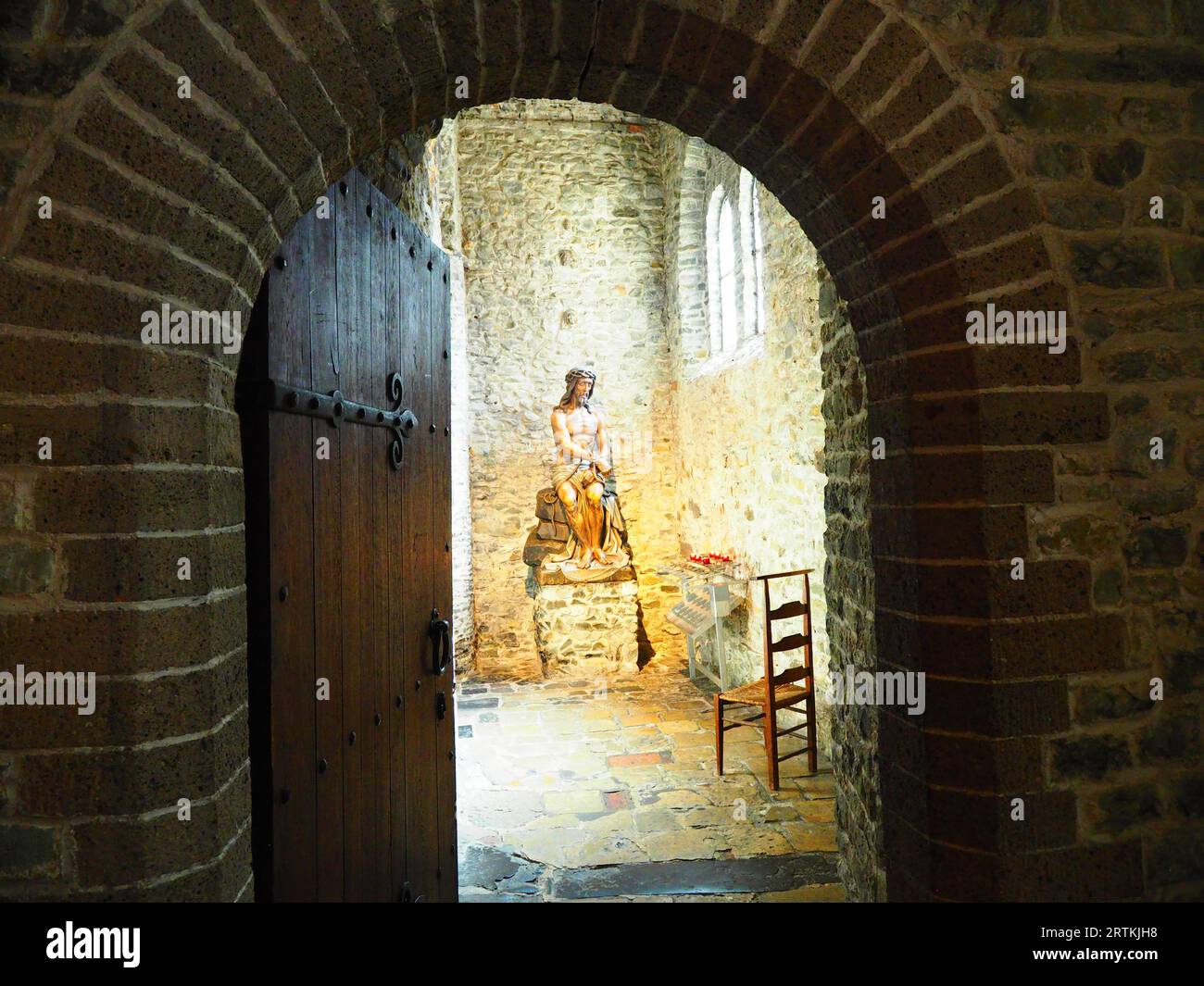 Gita in città a Bruges, Fiandre, Belgio - attrazioni della vecchia città anseatica Foto Stock