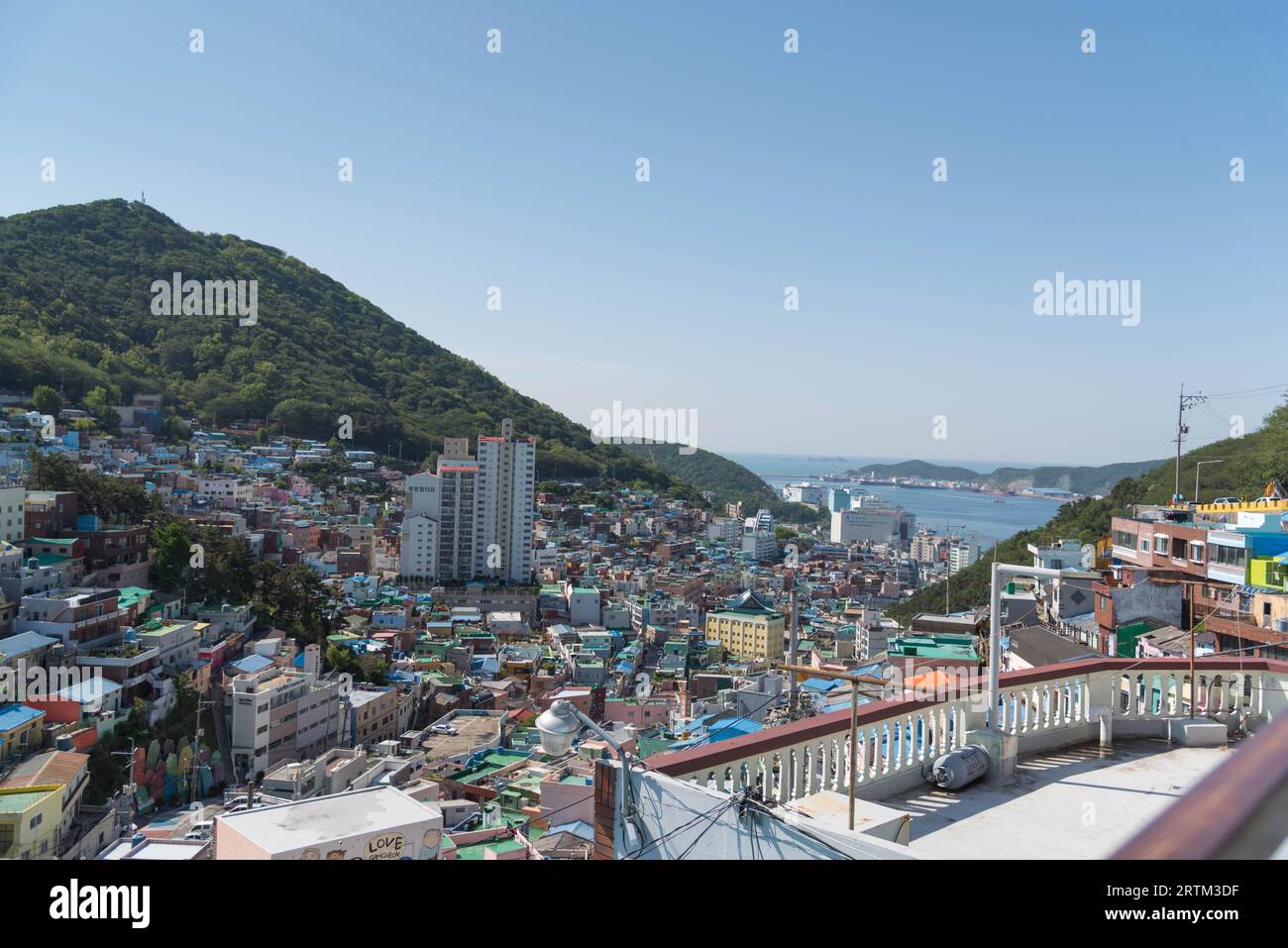 Villaggio culturale di Gamcheon a Busan, Corea Foto Stock