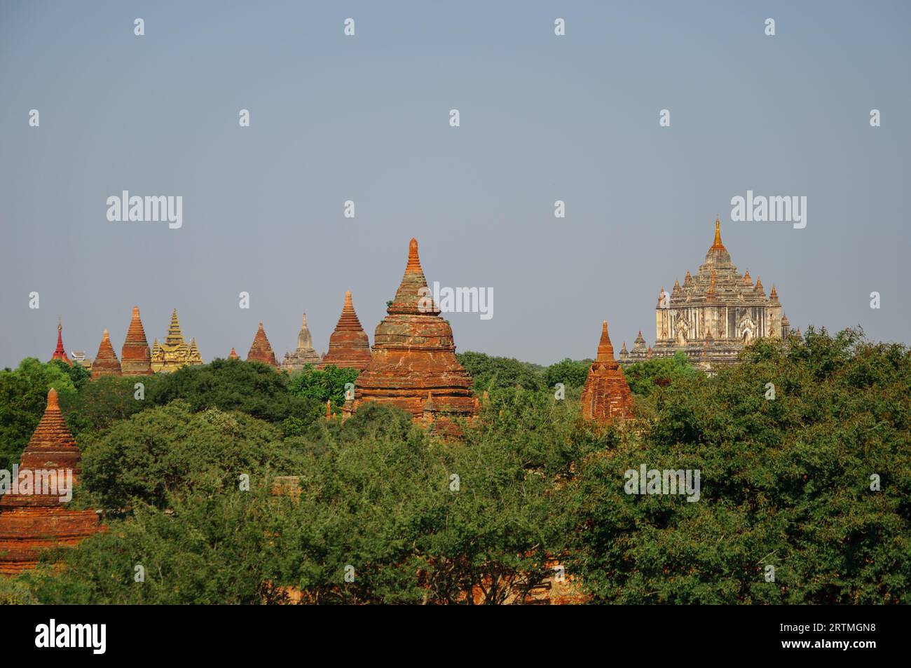 Templi, pagode e stupa di Bagan (Myanmar). Tempio di Thatbyinnyu Foto Stock