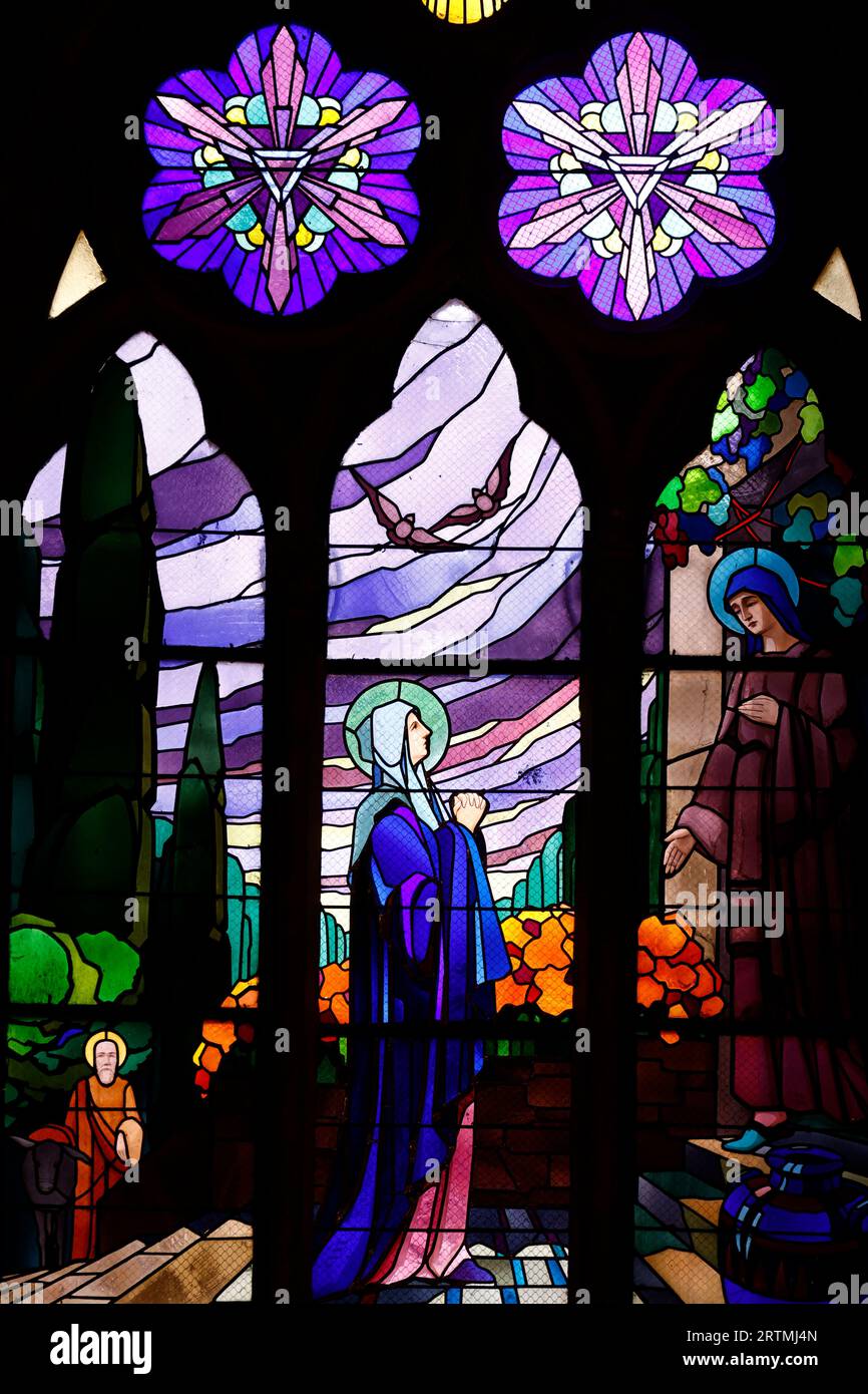 Basilica di Saint Francois de Sales. La Visitazione della Beata Vergine Maria è la visita di Maria con Elisabetta, come registrato nel Vangelo di Luca. Tho Foto Stock
