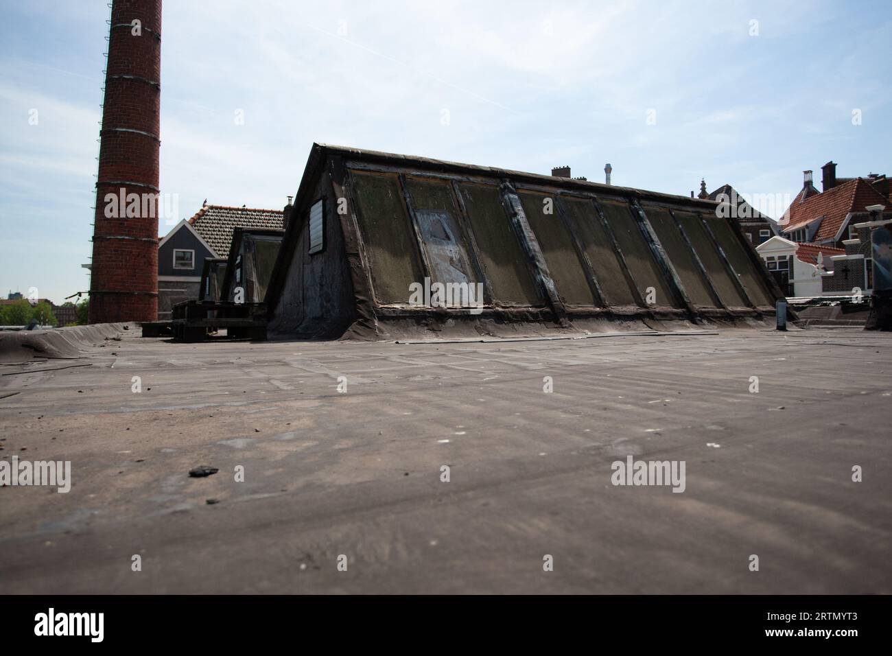 Serie di foto di "De Fabriek" a Rotterdam Delfshaven durante i lavori di ristrutturazione. Foto Stock