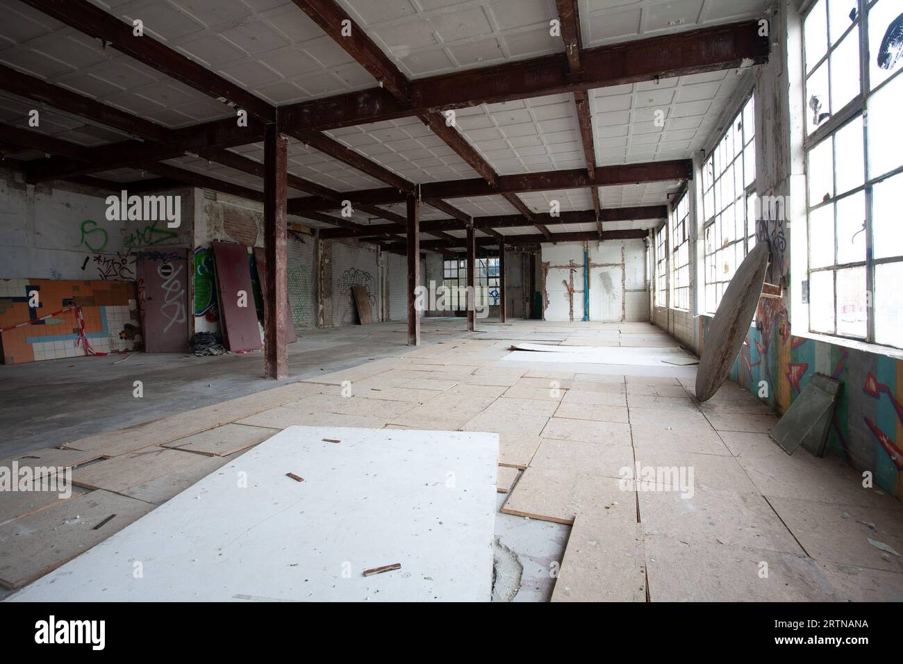 Serie di foto di "De Fabriek" a Rotterdam Delfshaven prima della ristrutturazione. Foto Stock
