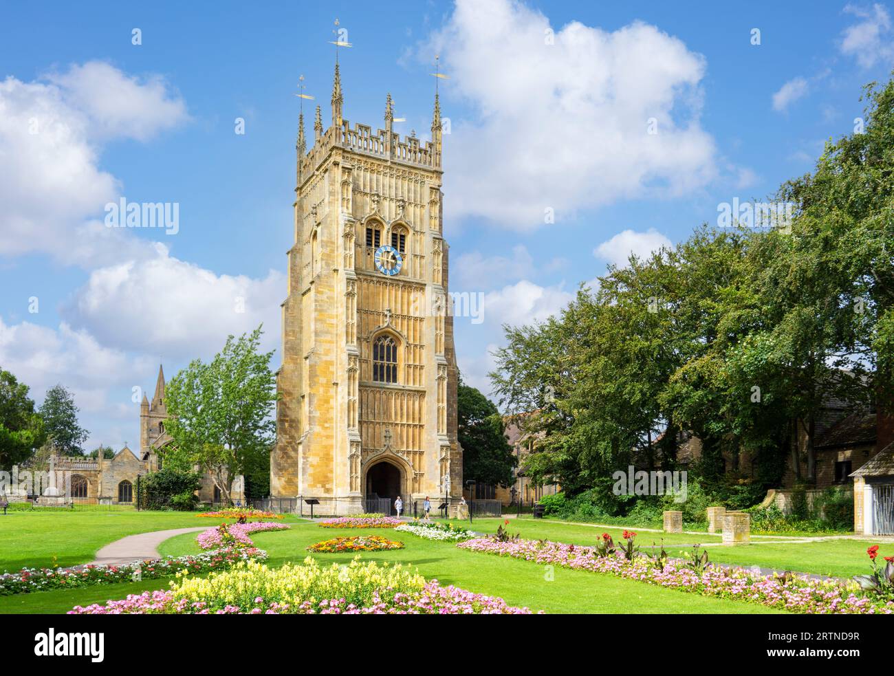 Evesham Bell Tower o Evesham Abbey Bell Tower un campanile indipendente a Evesham Wychavon Worcestershire West Midlands Inghilterra Regno Unito GB Europa Foto Stock