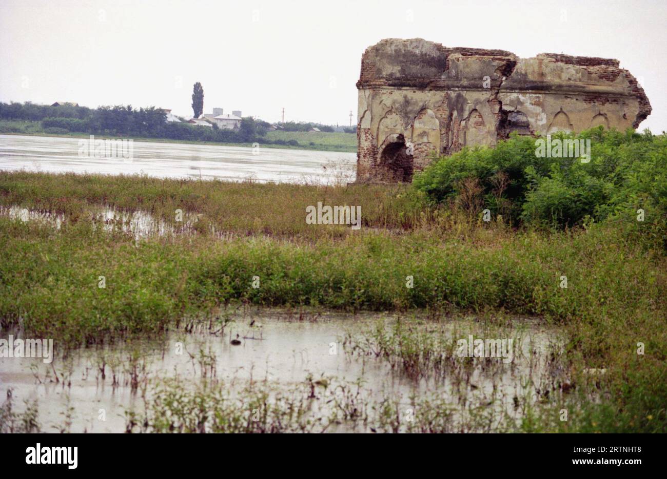 Fierbinti, Contea di Ialomita, Romania, ca. 2001. Le rovine della
