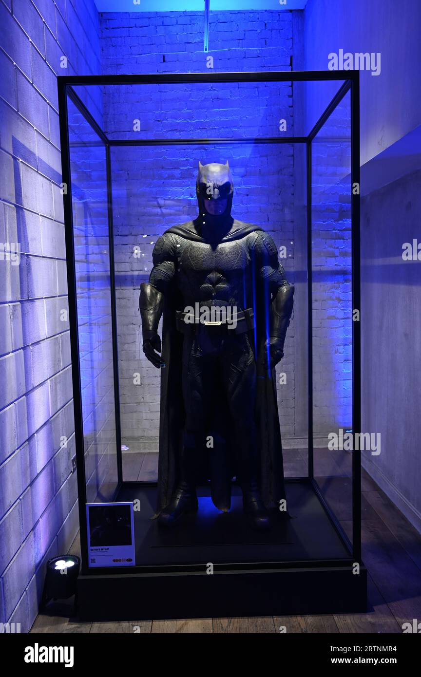 Londra, Regno Unito. 14 settembre 2023. L'attesissima esperienza di Batman Unmasked in Piccadilly è stata presentata in anteprima dai media. Credito: Vedere li/Picture Capital/Alamy Live News Foto Stock