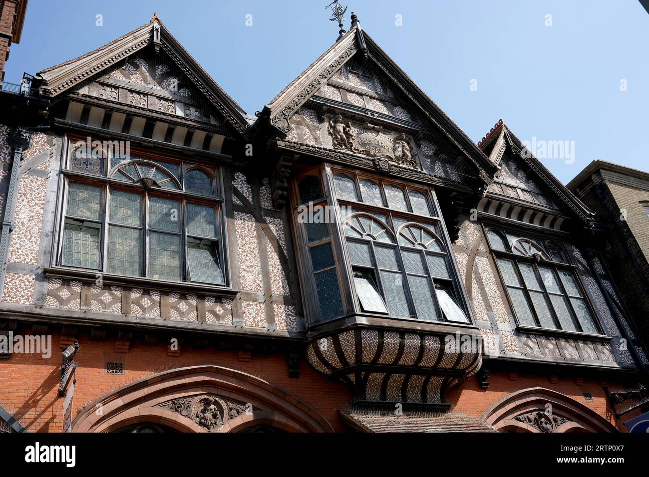 The Beaney House of Art and Knowledge , Royal Museum and Free Library a Canterbury, Kent, Inghilterra, Regno Unito. Il Beaney Institute Foto Stock