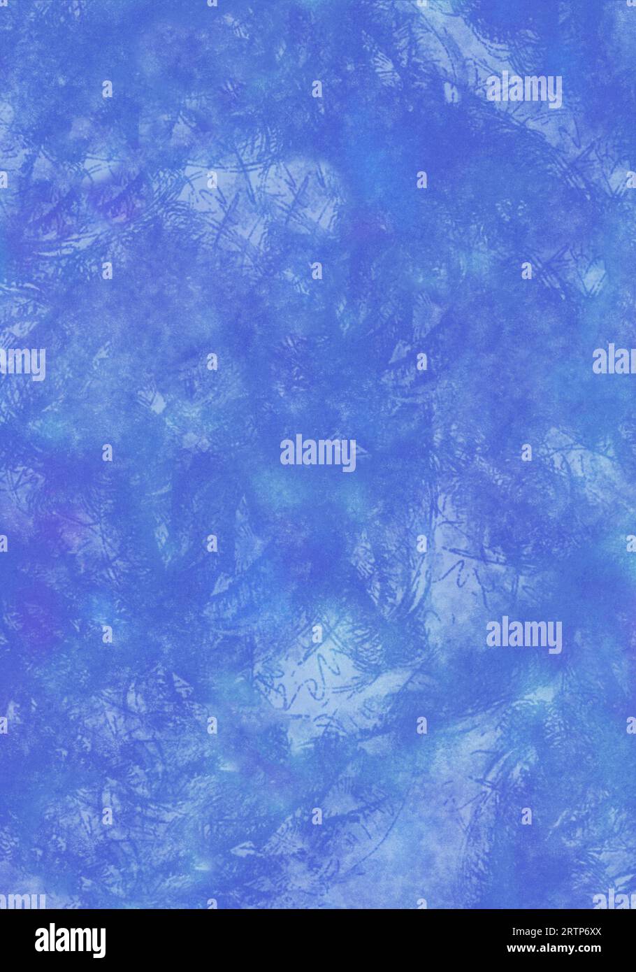 Illustratore di grafica grunge blu, motivo grunge, texture graffi, texture blu Foto Stock