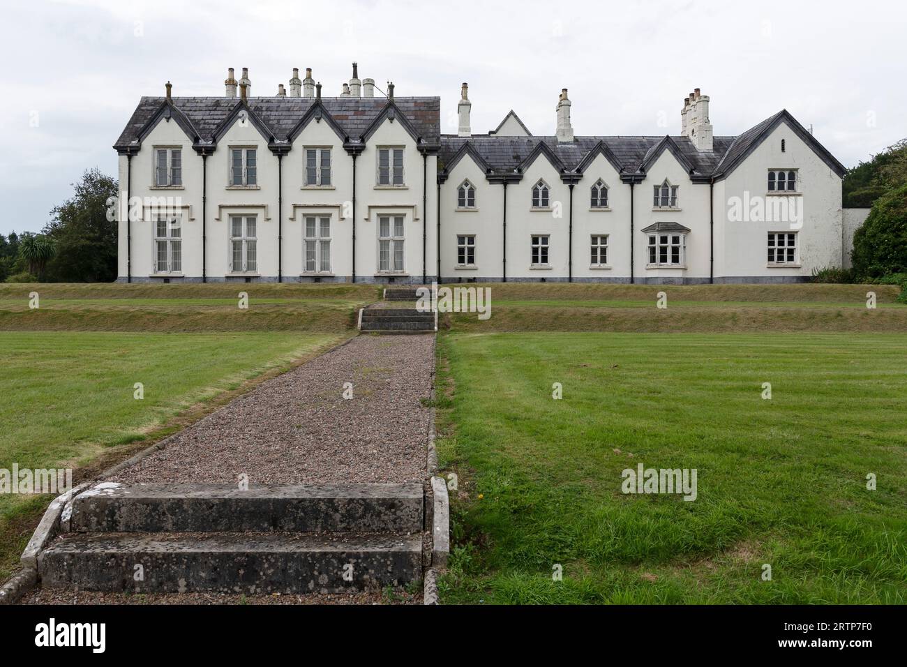 The Empty Manor House a Loughgall County Armagh, Irlanda del Nord, Regno Unito Foto Stock