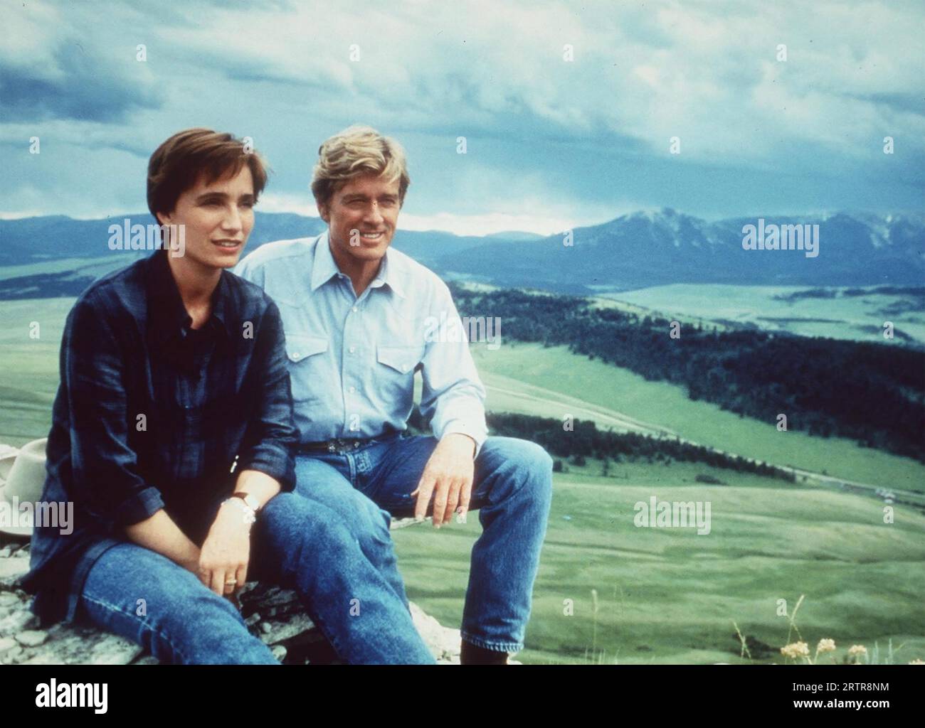 THE HORSE WHISPERER 1998 Buena Vista Distribution film con Robert Redford e Kristin Scott Thomas Foto Stock