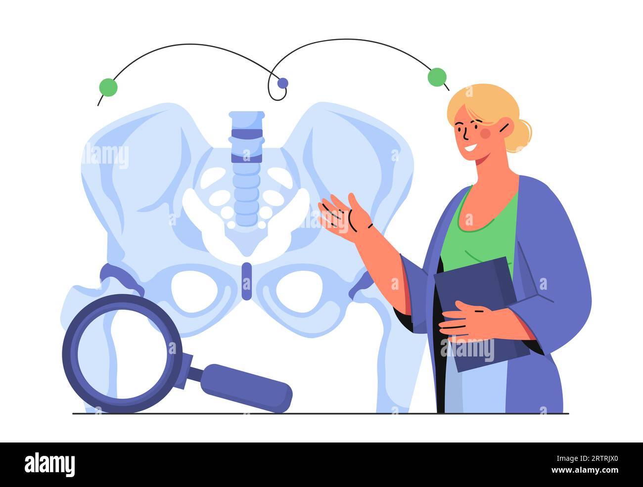 Concetto vettore medico ortopedico Illustrazione Vettoriale