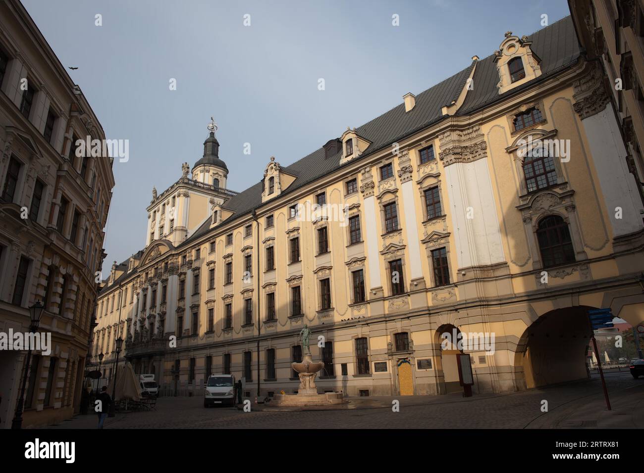 Università di Wroclaw (UWr) (polacco: Uniwersytet Wroclawski) in Polonia, architettura barocca del XVII secolo Foto Stock