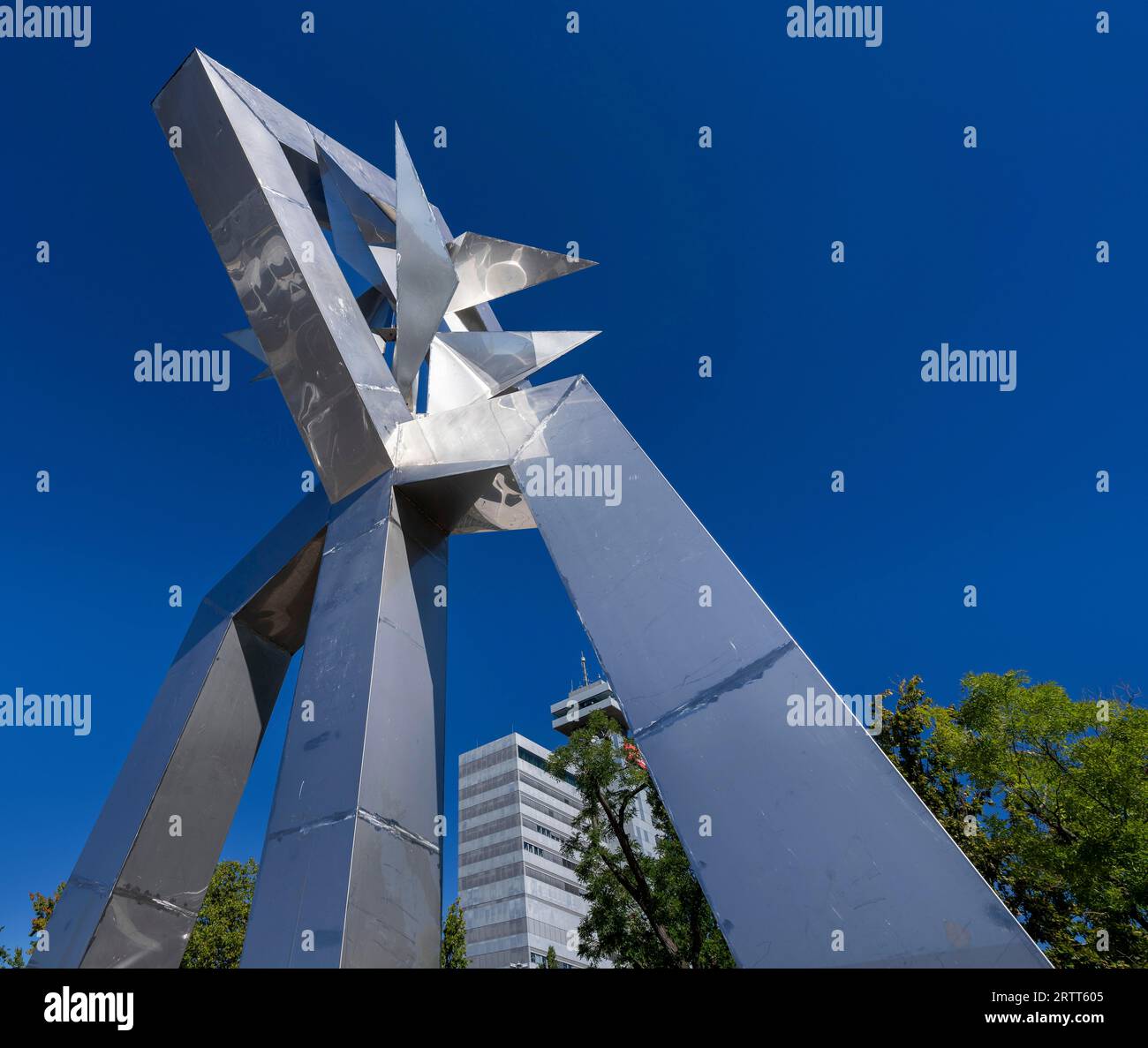 93 Games of the Wind, scultura di Cesar Manrique, Hammarskjoeldplatz, Berlino, Germania Foto Stock