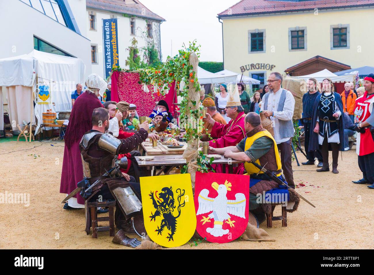 Old Town Festival Bautzen 2018, acqua, arte, luce Foto Stock