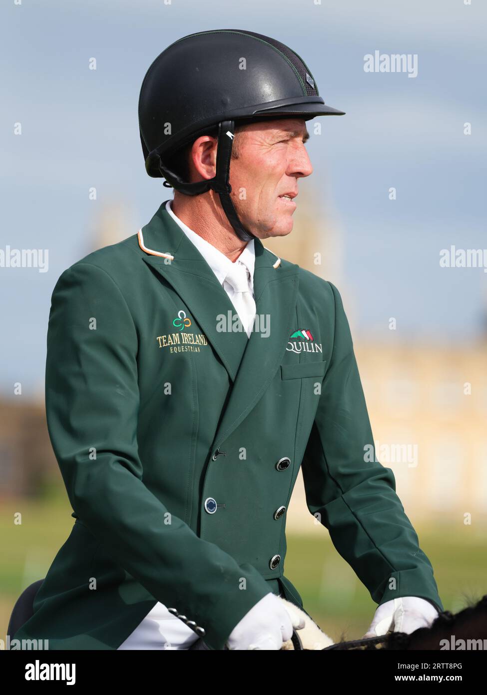 Austin o'connor d'Irlanda con Isazsa durante il test di dressage al Blenheim Palace International Horse Trials il 14 settembre 2023, Regno Unito (foto di Maxime David/MXIMD Pictures - mximd.com) Foto Stock