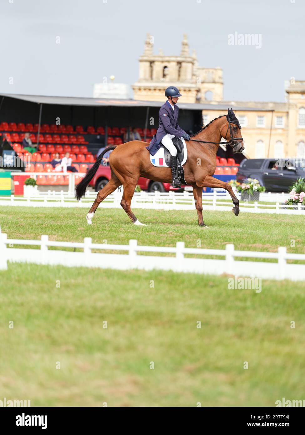 Gaspard Maksud di Francia con Kan-Do 2 durante il test di dressage al Blenheim Palace International Horse Trials il 14 settembre 2023, Regno Unito (foto di Maxime David/MXIMD Pictures - mximd.com) Foto Stock