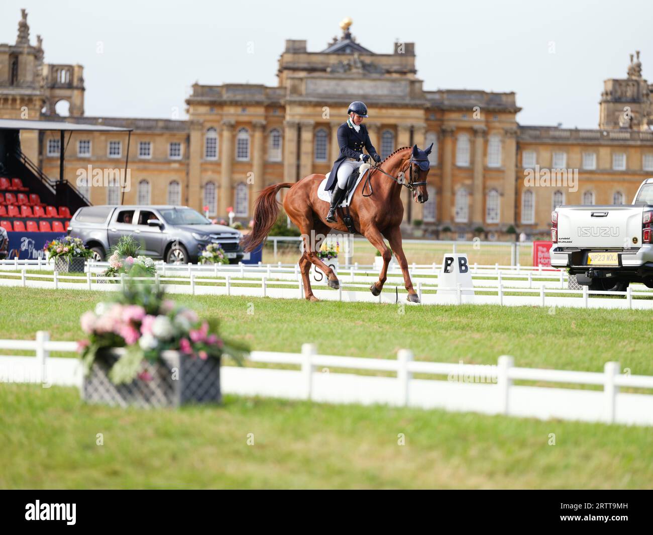 Sammi Birch of Australia con Finduss pfb durante il test di dressage al Blenheim Palace International Horse Trials il 14 settembre 2023, Regno Unito (foto di Maxime David/MXIMD Pictures - mximd.com) Foto Stock
