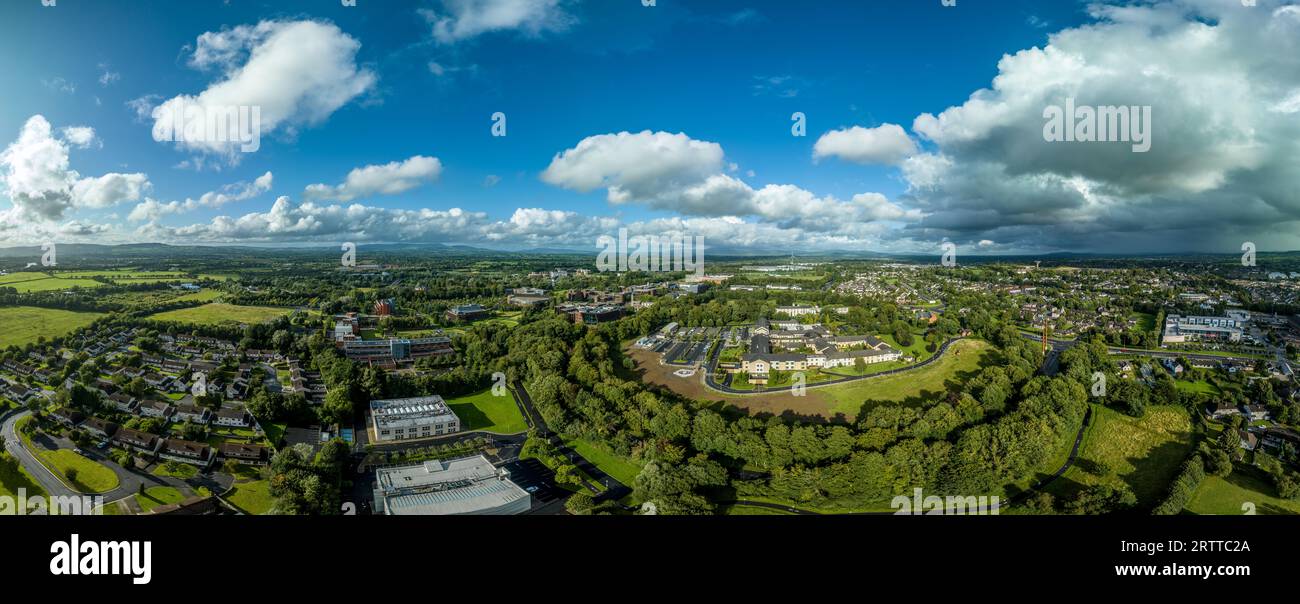 Veduta aerea dell'Università di Limerick a Castleroy Foto Stock