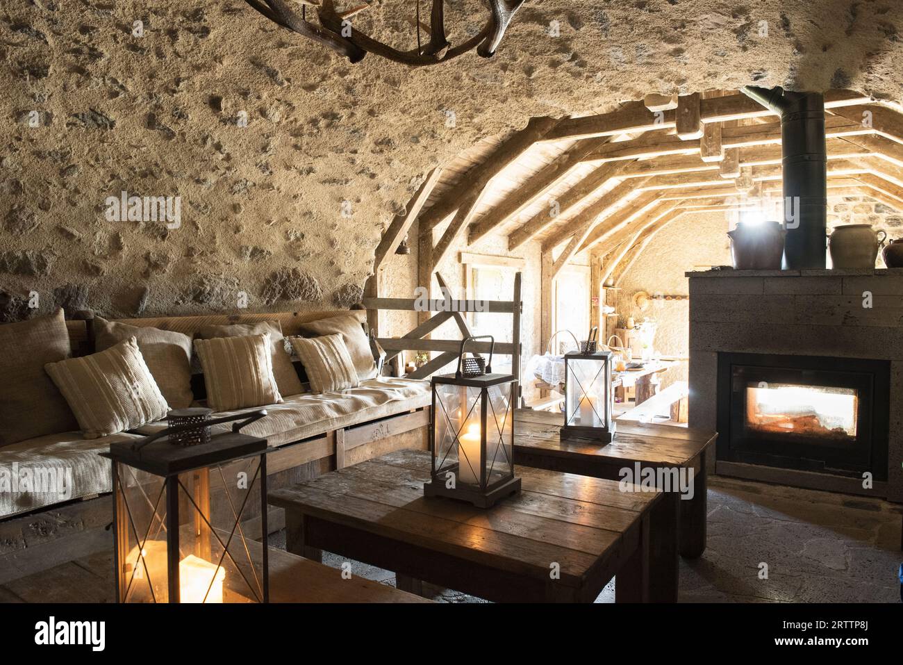 FRANCIA, CANTAL (15) AUVERGNE, PAILHEROLS, BURON DI BANE Foto Stock