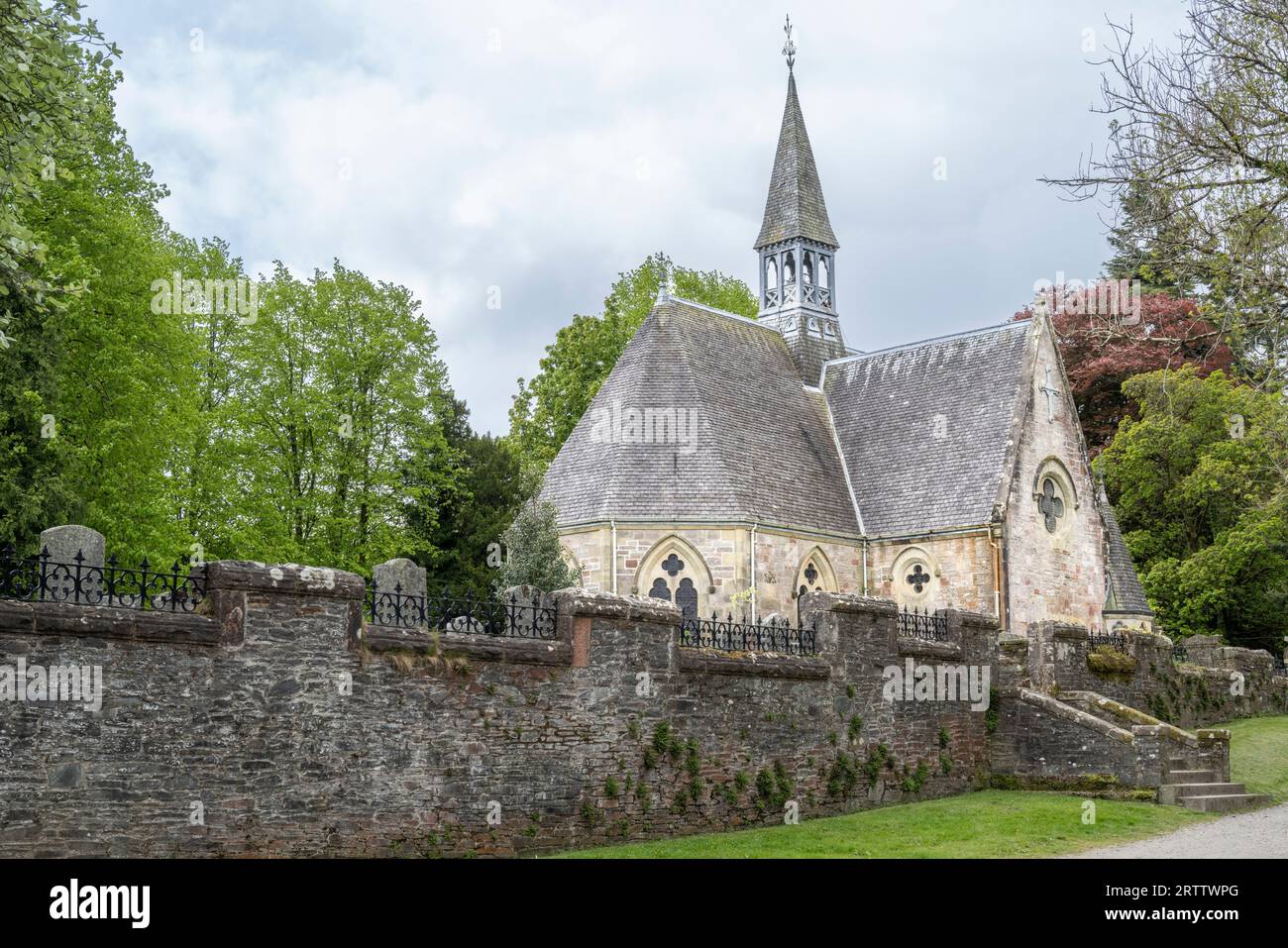 Luss Chiesa Parrocchiale in Scozia Foto Stock