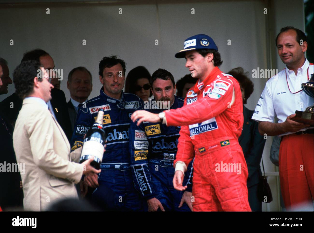 Ayrton Senna. Gran Premio di Monaco 1992 Foto Stock