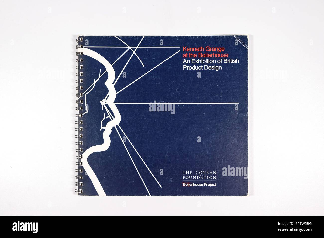 Catalogo per il designer industriale kenneth grange presso la bolierhouse mostra retrosettativa V&A Museum Foto Stock