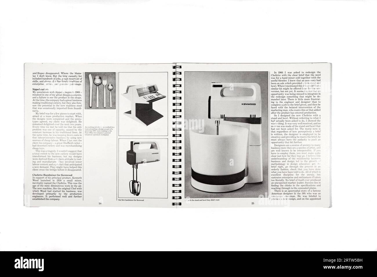 Catalogo per il designer industriale kenneth grange presso la bolierhouse mostra retrosettativa V&A Museum Foto Stock