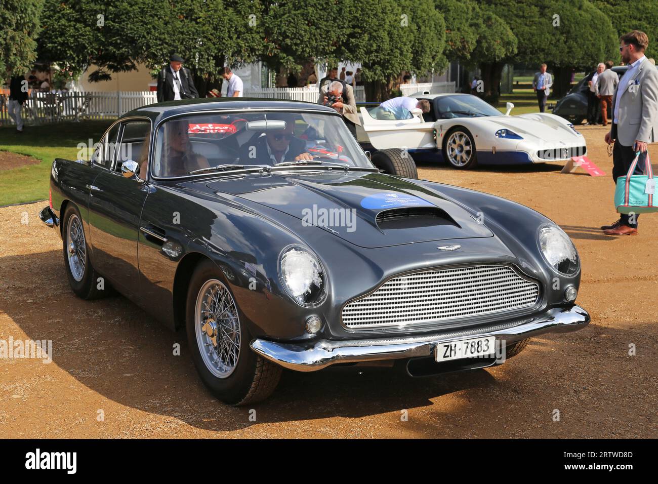 Aston Martin DB4 GT (1960), Concours of Elegance 2023, Hampton Court Palace, Londra, Regno Unito, Europa Foto Stock