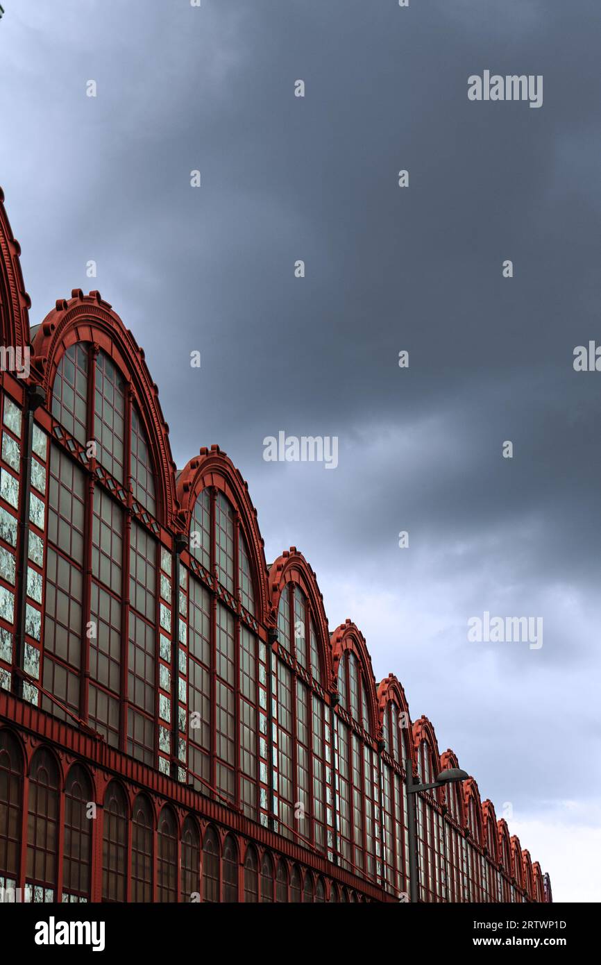 Uno sguardo ravvicinato alla Magnifcent Central Station di Anversa Foto Stock