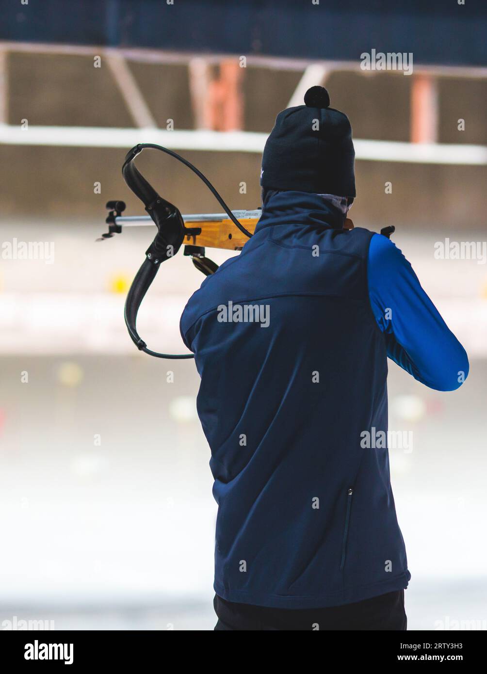 Bersaglio Biathlon 5 Buche Per Carabina Ad Aria Compressa - Bersaglio In Acciaio Per Tiro Sportivo