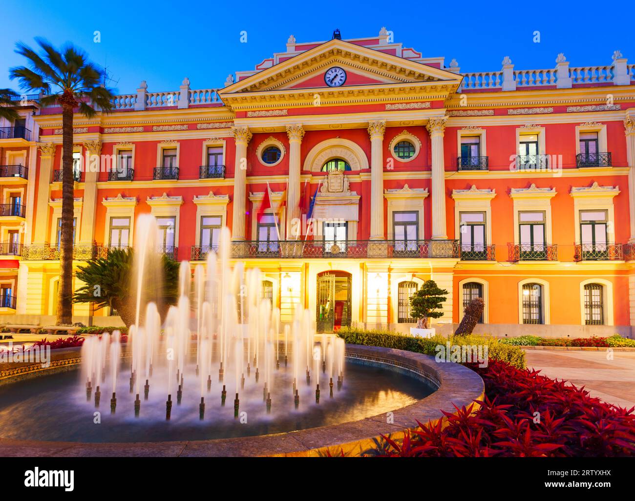 Municipio di Murcia o Ayuntamiento. Murcia è una città della Spagna sudorientale. Foto Stock