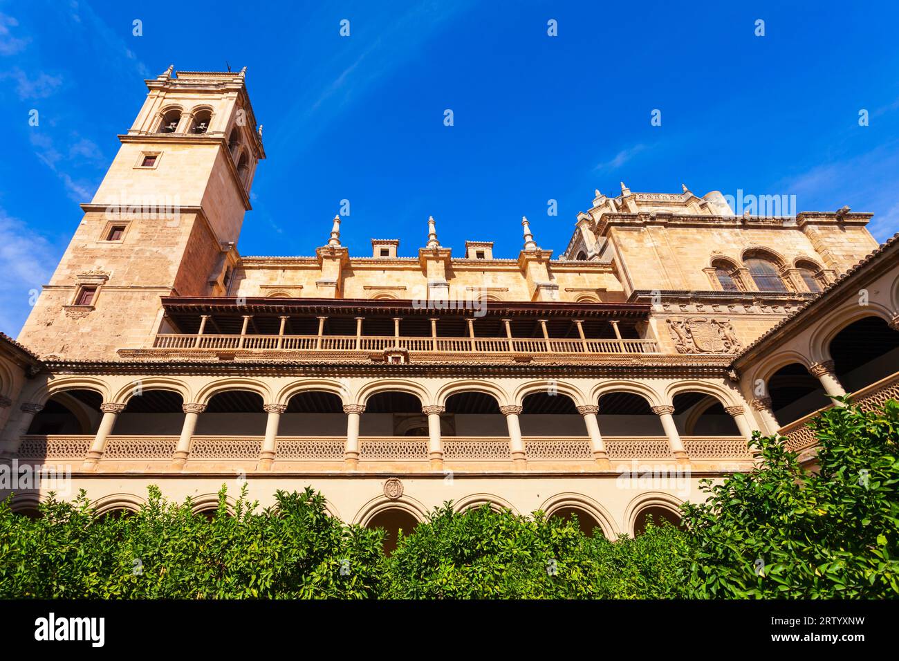 Monastero di San Girolamo o Jeronimo Monasterio nella città di Granada, nella regione dell'Andalusia in Spagna Foto Stock