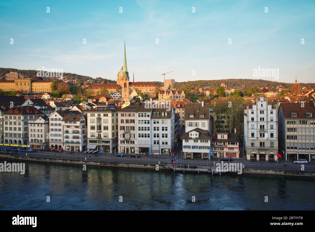 Foto della città vecchia di Zurigo Svizzera Foto Stock