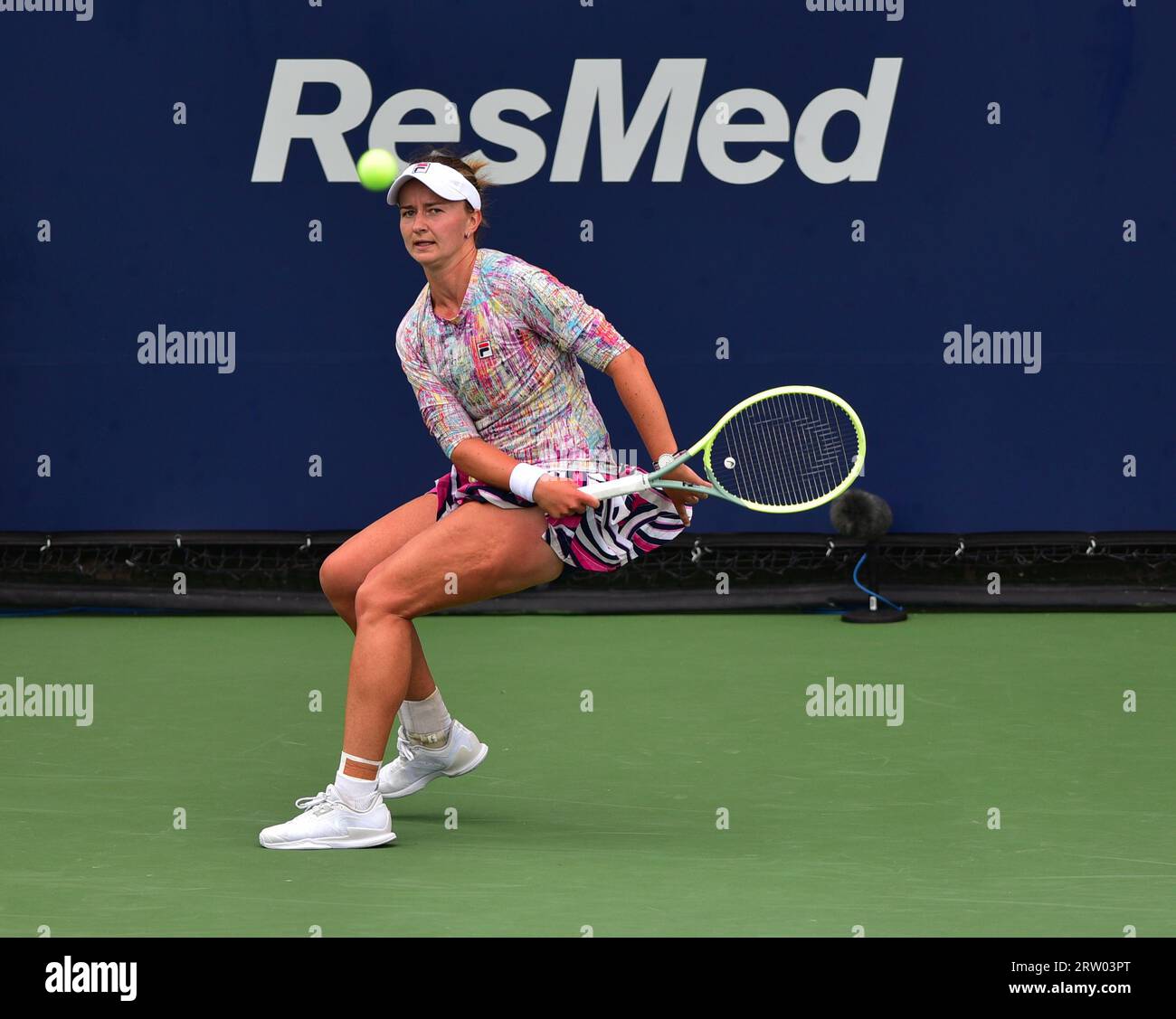 Barbora Krejcikova vince la semifinale al WTA Cymbiotica San Diego Open Tennis Tournament in California il 15 settembre 2023 sconfiggendo Danielle Collins Credit: Travis Vandenberg/Alamy Live News Foto Stock