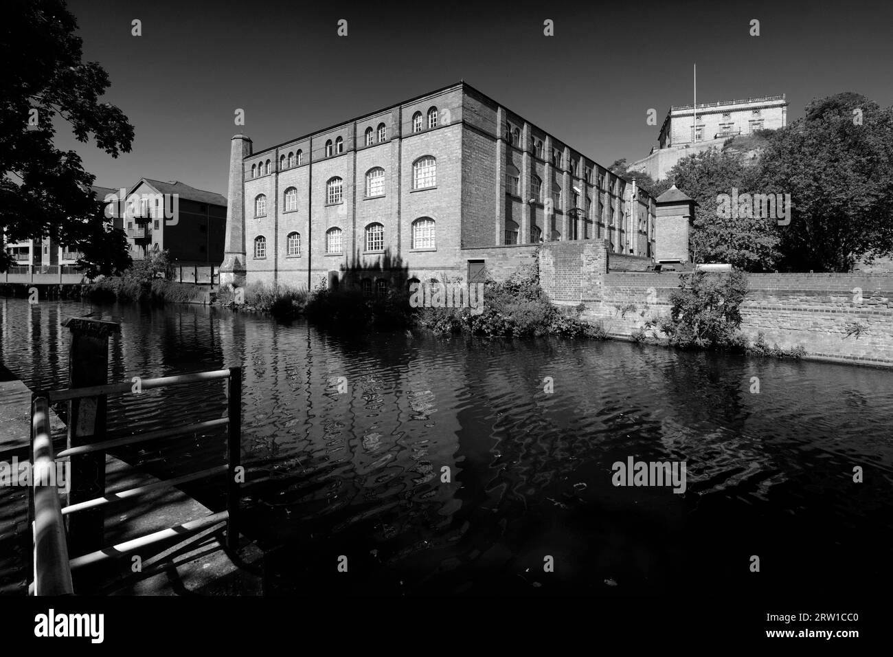 Nottingham e Beeston Canal, Castle Wharf, Waterfront area della città di Nottingham, Nottinghamshire, Inghilterra, Regno Unito Foto Stock